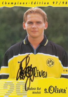 Vladimir But  1997/1998  Borussia Dortmund Fußball Autogrammkarte original signiert 