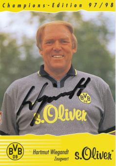 Hartmut Wiegandt  1997/1998  Borussia Dortmund Fußball Autogrammkarte original signiert 