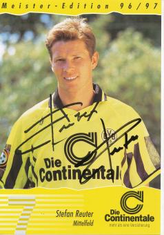 Stefan Reuter  1996/1997  Borussia Dortmund Fußball Autogrammkarte original signiert 
