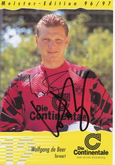 Wolfgang de Beer  1996/1997  Borussia Dortmund Fußball Autogrammkarte original signiert 