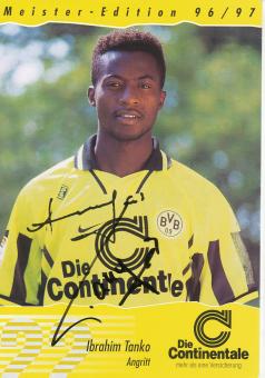 Ibrahim Tanko  1996/1997  Borussia Dortmund Fußball Autogrammkarte original signiert 