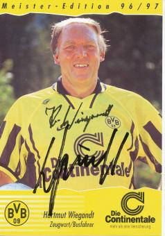 Hartmut Wiegandt  1996/1997  Borussia Dortmund Fußball Autogrammkarte original signiert 