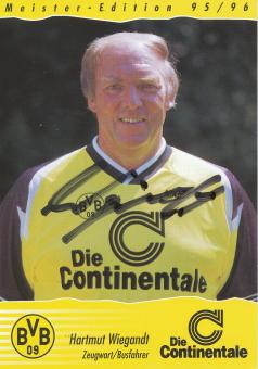 Hartmut Wiegandt  1995/1996  Borussia Dortmund Fußball Autogrammkarte original signiert 