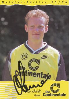 Bodo Schmidt  1995/1996  Borussia Dortmund Fußball Autogrammkarte original signiert 