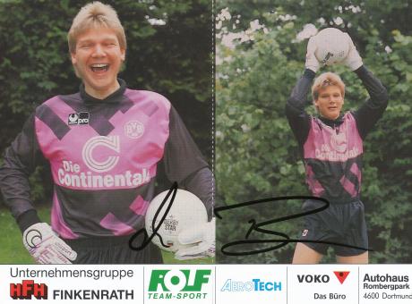 Wolfgang de Beer  1991/1992  Borussia Dortmund Fußball Autogrammkarte original signiert 