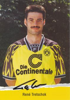 Rene Tretschok  1994/95  Borussia Dortmund Fußball Autogrammkarte original signiert 