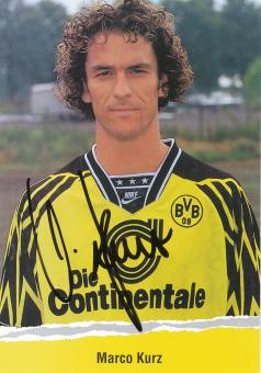 Marco Kurz  1994/95  Borussia Dortmund Fußball Autogrammkarte original signiert 