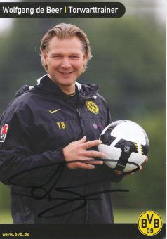 Wolfgang de Beer  2008/2009  Borussia Dortmund Fußball Autogrammkarte original signiert 