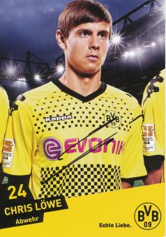 Chris Löwe  2011/2012  Borussia Dortmund Fußball Autogrammkarte original signiert 