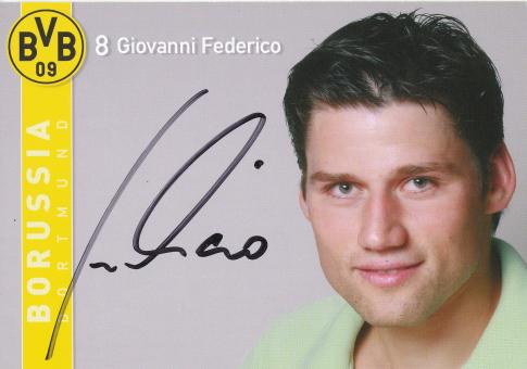 Giovanni Federico  2007/2008  Borussia Dortmund Fußball Autogrammkarte original signiert 