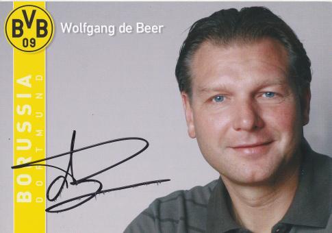 Wolfgang de Beer  2007/2008  Borussia Dortmund Fußball Autogrammkarte original signiert 