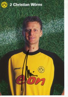 Christian Wörns    2001/2002  Borussia Dortmund Fußball Autogrammkarte original signiert 