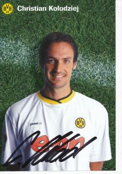 Christian Kolodziej  2001/2002  Borussia Dortmund Fußball Autogrammkarte original signiert 