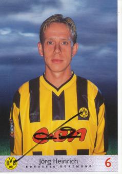 Jörg Heinrich  2000/2001  Borussia Dortmund Fußball Autogrammkarte original signiert 