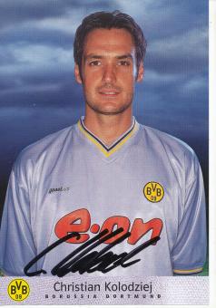 Christian Kolodziej  2000/2001  Borussia Dortmund Fußball Autogrammkarte original signiert 