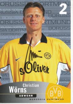 Christian Wörns  1999/2000  Borussia Dortmund Fußball Autogrammkarte original signiert 