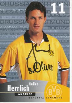 Heiko Herrlich  1999/2000  Borussia Dortmund Fußball Autogrammkarte original signiert 
