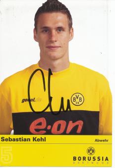 Sebastian Kehl  Stanzkarte  Borussia Dortmund Fußball Autogrammkarte original signiert 