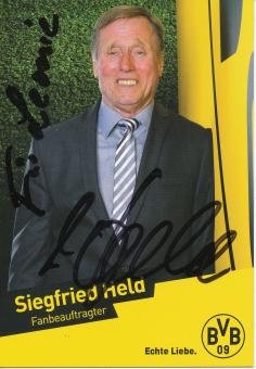 Siegfried Held  Borussia Dortmund Fußball Autogrammkarte original signiert 