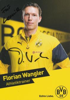 Florian Wangler  Borussia Dortmund Fußball Autogrammkarte original signiert 