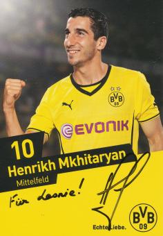 Henrikh Mkhitaryan  2013/2014  Borussia Dortmund Fußball Autogrammkarte original signiert 
