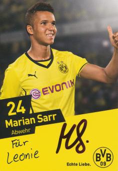 Marian Sarr  2013/2014  Borussia Dortmund Fußball Autogrammkarte original signiert 