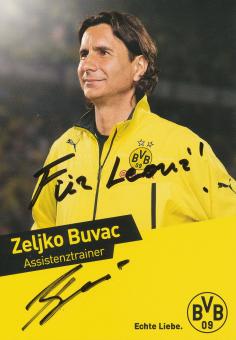 Zeljko Buvac  2013/2014  Borussia Dortmund Fußball Autogrammkarte original signiert 