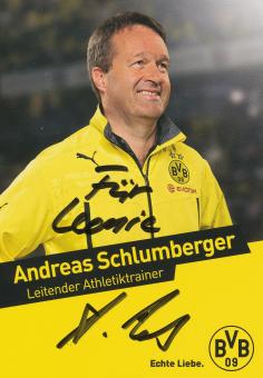 Andreas Schlumberger  2013/2014  Borussia Dortmund Fußball Autogrammkarte original signiert 