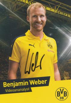 Benjamin Weber  2016/2017  Borussia Dortmund Fußball Autogrammkarte original signiert 