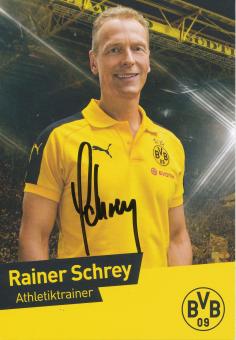 Rainer Schrey 2016/2017  Borussia Dortmund Fußball Autogrammkarte original signiert 