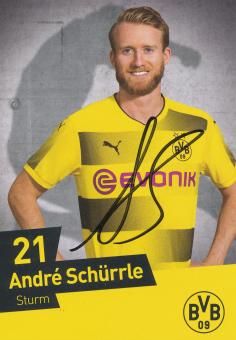 Andre Schürrle  2017/2018  Borussia Dortmund Fußball Autogrammkarte original signiert 