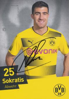 Sokratis  2017/2018  Borussia Dortmund Fußball Autogrammkarte original signiert 