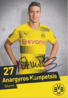 Anargyros Kampetsis  2017/2018  Borussia Dortmund Fußball Autogrammkarte original signiert 