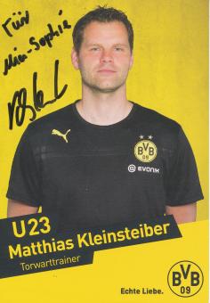 Matthias Kleinsteiber  U23  Borussia Dortmund Fußball Autogrammkarte original signiert 