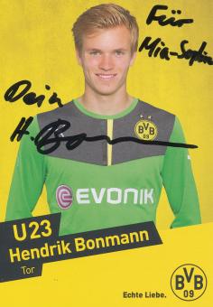 Hendrik Bonmann  U23  Borussia Dortmund Fußball Autogrammkarte original signiert 