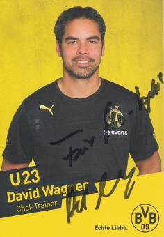 David Wagner  U23  Borussia Dortmund Fußball Autogrammkarte original signiert 