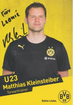 Matthias Kleinsteiber  U23  Borussia Dortmund Fußball Autogrammkarte original signiert 
