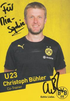 Christoph Bühler  U23  Borussia Dortmund Fußball Autogrammkarte original signiert 