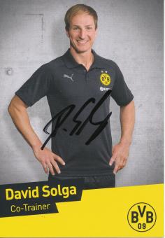 David Solga  2017/2018  Borussia Dortmund Fußball Autogrammkarte original signiert 
