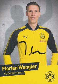 Florian Wangler  2017/2018  Borussia Dortmund Fußball Autogrammkarte original signiert 