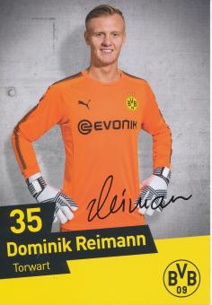 Dominik Reimann  2017/2018  Borussia Dortmund Fußball Autogrammkarte original signiert 