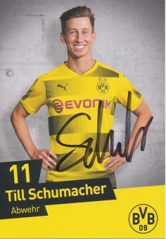 Till Schumacher  2017/2018  Borussia Dortmund Fußball Autogrammkarte original signiert 