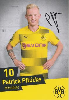 Patrick Pflücke  2017/2018  Borussia Dortmund Fußball Autogrammkarte original signiert 