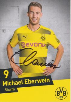 Michael Eberwein  2017/2018  Borussia Dortmund Fußball Autogrammkarte original signiert 