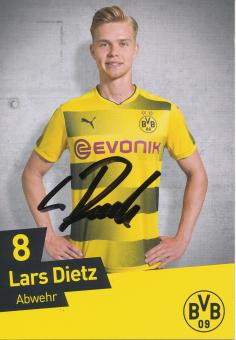 Lars Dietz  2017/2018  Borussia Dortmund Fußball Autogrammkarte original signiert 