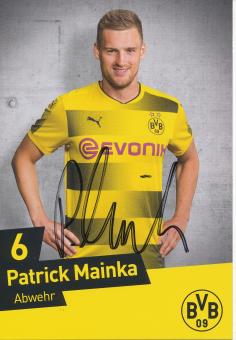 Patrick Mainka  2017/2018  Borussia Dortmund Fußball Autogrammkarte original signiert 