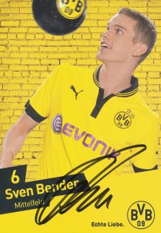 Sven Bender  2012/2013  Borussia Dortmund Fußball Autogrammkarte original signiert 