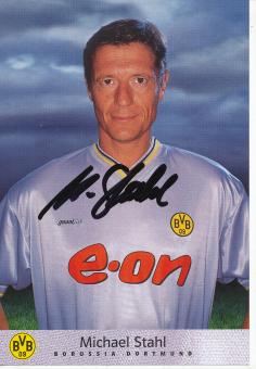 Michael Stahl  2000/2001  Borussia Dortmund Fußball Autogrammkarte original signiert 