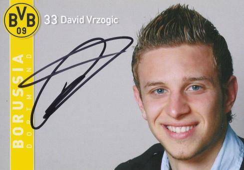 David Vrzogic 2007/2008 Borussia Dortmund Fußball Autogrammkarte original signiert 