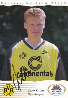 Peter Kuhnt  1995/96   Borussia Dortmund Fußball Autogrammkarte original signiert 